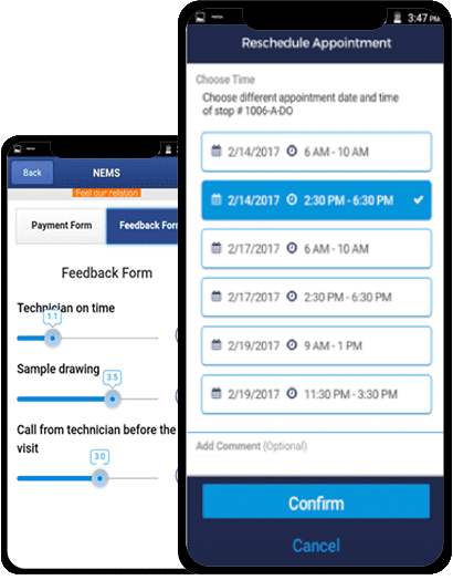 Appointment scheduling & Service feedback - nuVizz