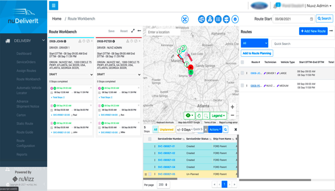 Delivery Routing Software - nuVizz
